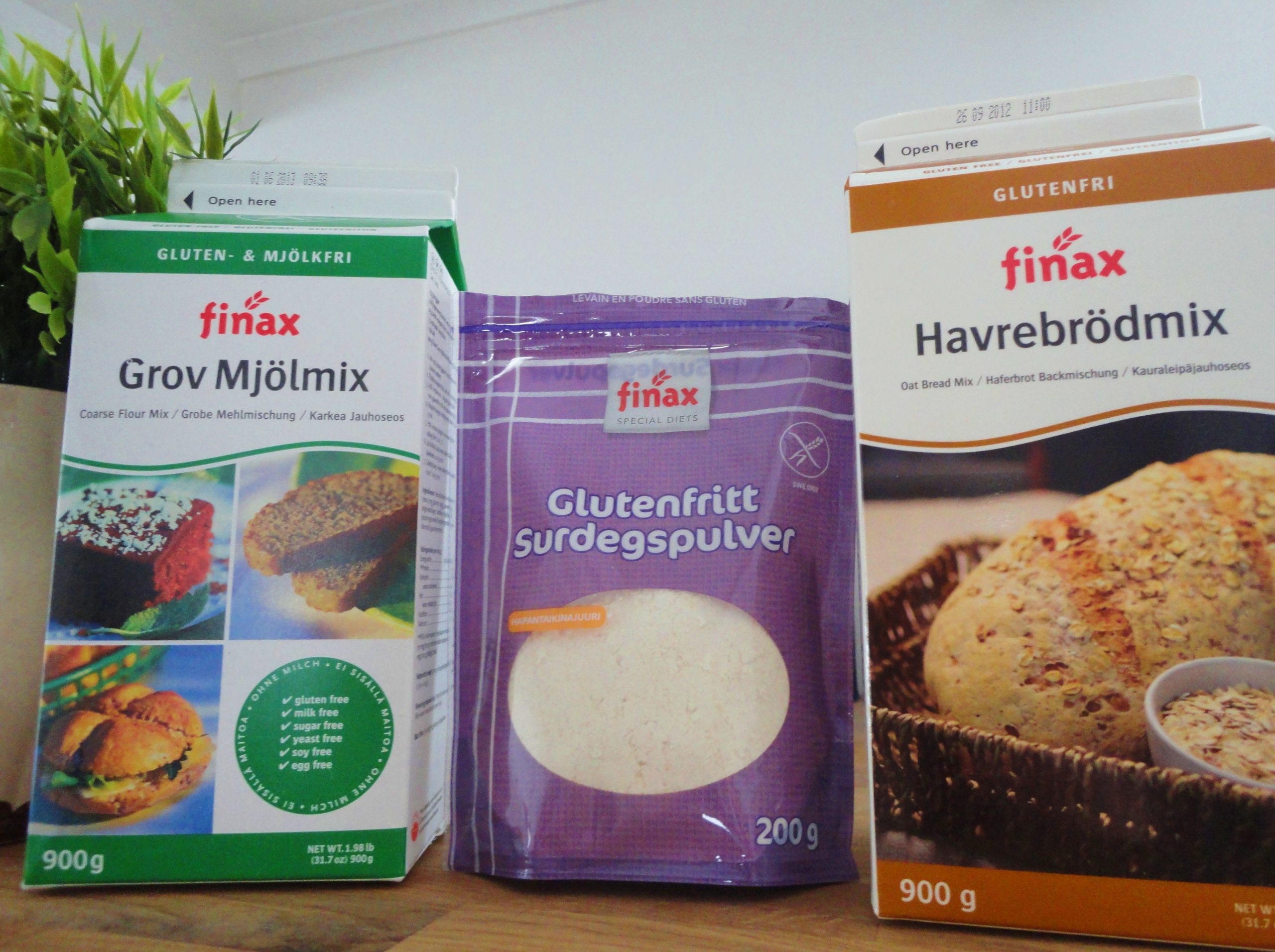 Grov mjölmix, surgespulver och Havrebrödsmix - Finax