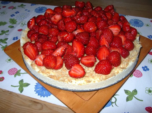 Klassisk fryst cheesecake