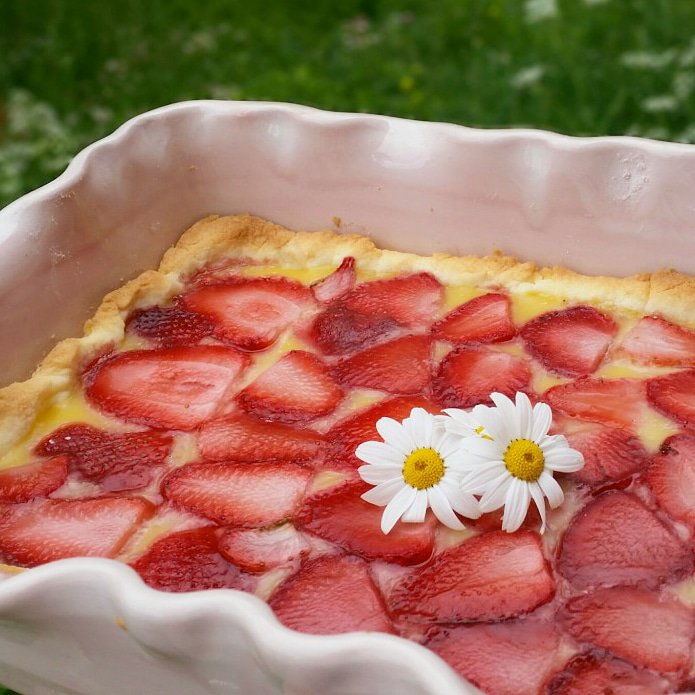 Glutenfri jordgubbspaj