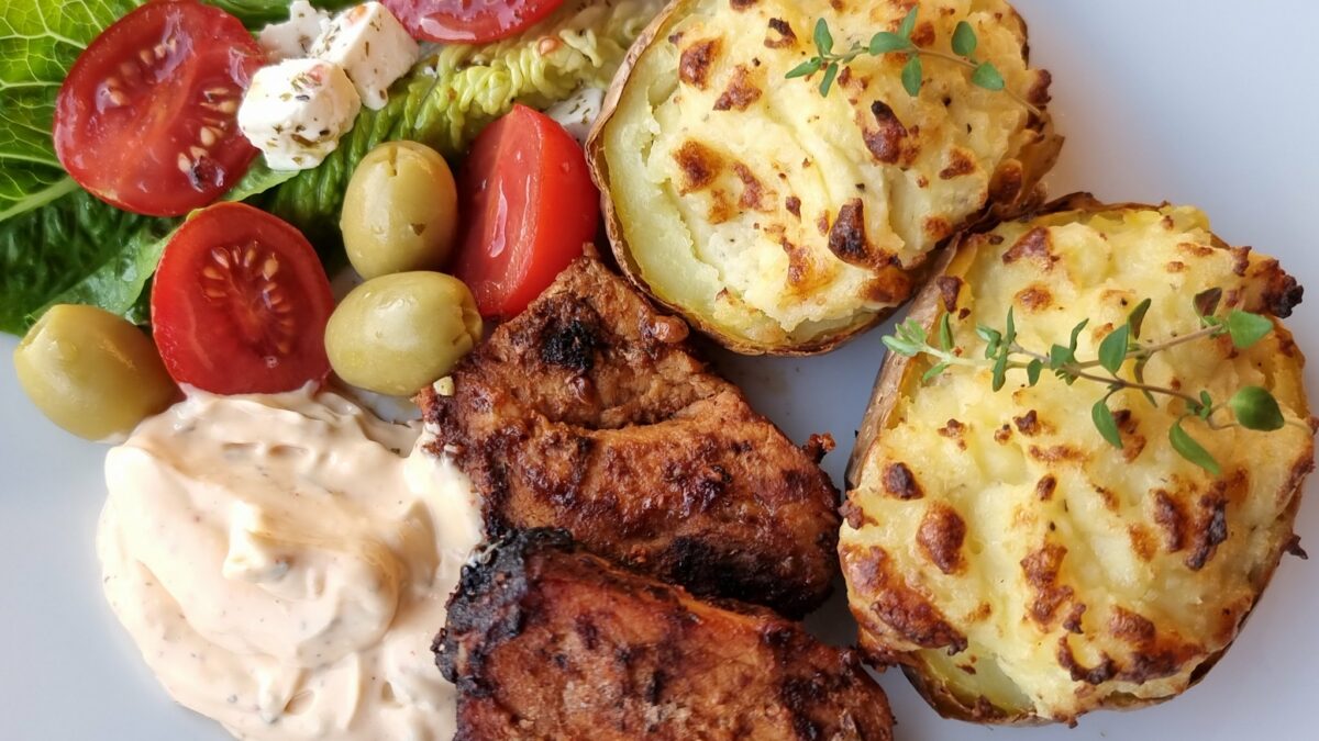 Dubbelbakad potatis