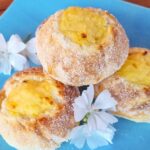 Glutenfria Solskensbullar fyllda med vaniljkräm