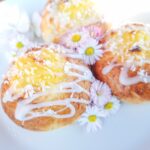 glutenfria citronsolskensbullar med citronkräm