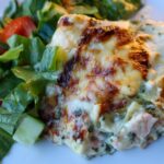 glutenfri lax och spenatlasagne