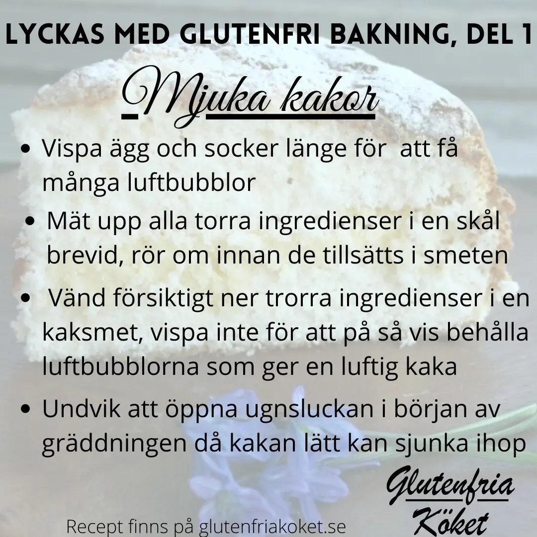 Lyckas med glutenfri bakning, del 1