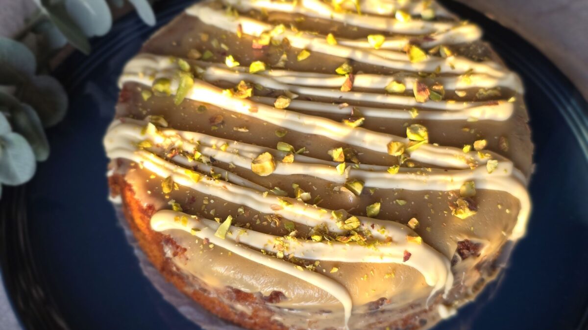 glutenfri mandelkaka med kaffechokladkräm
